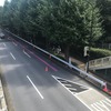パラリンピック・ルート・ネットワーク（PRN）：東京・国立競技場付近の専用レーン