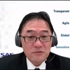 発表会にオンラインで登壇したルネサス エレクトロニクス執行役員兼オートモーティブソリューション事業本部長 片岡 健氏