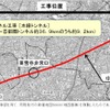 第一首都圏トンネル新設工事における北品川工区の範囲。同トンネルのおよそ4分の1に相当する。