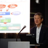 無人自動配送ロボットについて説明する京セラコミュニケーションシステム経営企画部の吉田洋氏