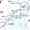 昼夜連続・車線規制区間（広域図）