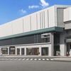 「雑餉隈新駅」のイメージ。基本コンセプトは高架化される春日原駅、白木原駅、下大利駅と共通で「街のエントランスをつくる」。駅舎は白をベースに若草色をアクセントに添えたものに。
