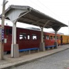 下灘駅に停車中の『伊予灘ものがたり』。