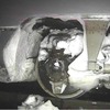 実車による着雪状況の一例。