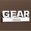 スズキ スペーシア ギア マイスタイル GEARエンブレム［ホワイト］（バックドア）