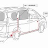 スイッチは運転席と後部座席に設置