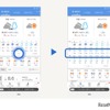 「1時間天気」の表示