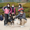 ワンミャツダクラブで保護した犬たちの1歳を祝うお散歩会