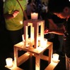商店街の夏祭りのため制作したキャンドル台