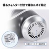 香るフィルター付きで嫌な匂い抑止