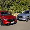 マツダ CX-5 改良新型（左・スポーツアピアランス）と従来モデル（右）