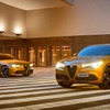 アルファロメオ ジュリア GTジュニア（左）とアルファロメオ ステルヴィオ GTジュニア（右）