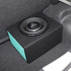 「ユニットサブウーファー」を搭載したオーディオカーの一例（製作ショップ：パラダ＜福井県＞）。