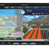 市販AV一体型ナビの一例（パナソニック・ストラーダ CN-HA01D）。