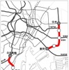 有楽町線延伸区間（右）、南北線延伸区間（左）の概略図。有楽町線は3駅、南北線は1駅が新設される。豊洲～住吉間は江東区にとっては悲願ともいえる路線だ。