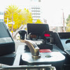 札幌市電車両の運転室。
