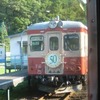根知駅で交換するキハ52。2010年まで運用されていた。2007年6月23日。