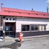 廃止予定区間にある根室本線落合駅