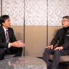 HERE Japan 高橋明宏 代表取締役社長（左）とジオテクノロジーズ 杉原博茂 代表取締役社長 CEO（右）