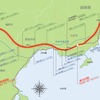 西九州新幹線武雄温泉～長崎間の路線平面図。