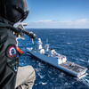 NATO海軍の演習に参加する、イタリア国家憲兵の巡視艇（2月24日、地中海）