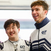 角田裕毅とピエール・ガスリー（2月のバルセロナテスト）