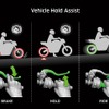 停止時に、ライダーのブレーキ入力無しでもブレーキ効力を維持するVHA（ビークルホールドアシスト）