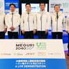 実験公開には、日本財団 桔梗哲也 リーダー、ITbook HD 前俊守 社長、埼玉工業大学 内山俊一 学長、日本水陸両用車協会 須知裕曠 理事長、エイビット 池田博樹 執行役員、長野原町 萩原睦男 町長も駆けつけた