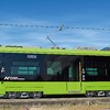 6000形のサイドビュー。車体長は12.2m。行先表示はカラーLEDに。