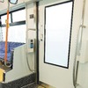 段差がない乗降ドア付近。