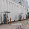 研究所内の50kW充電器