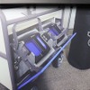 投光器にバッテリー搭載部
