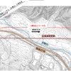 渡島トンネル台場山工区の位置（平面図）。