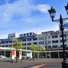 かつての新潟駅万代口駅舎。2021年5月から解体工事に入っている。駅前には2025年度までに「万代広場」と称した駅前広場が整備される。