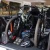 MTB車両2台とヘルメット・靴などを積んでも、まだまだ荷物を積み込めそうだ
