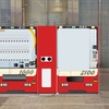 自販機の設置イメージ。左がグッズ自販機。