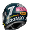 SHOEI Glamster CHEETAH CUSTOM CYCLES（ブルー/イエロー）