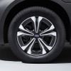 スバル・ソルテラ ET-SS 18インチアルミホイール（ガンメタリック塗装）＋フルエアロキャップ（シルバー＋ブラック2トーン）