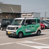 発足式会場の「ノッカルあさひまち」車両