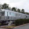 総合車両製作所横浜事業所で保存されているデハ5201。日本初のステンレス製鉄道車両とされているが、外板のみステンレスのいわゆるセミ・ステンレス車両だ。上田電鉄では同車と編成を組んでいたクハ5251（元東急デハ5202）が保存されている。