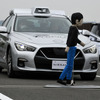 日産自動車が開発した緊急回避性能を飛躍的に向上させる運転支援技術「グラウンド・トゥルース・パーセプション」のデモ