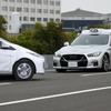 日産自動車が開発した緊急回避性能を飛躍的に向上させる運転支援技術「グラウンド・トゥルース・パーセプション」のデモ