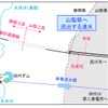 10か月程度と想定した工事期間、田代ダムの取水を制限して、県外流出量を大井川に還元する案の概要。
