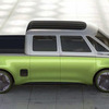 VW ID.BUZZのピックアップトラック仕様をイメージしたスケッチ。