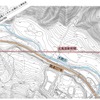 陥没位置の平面図。