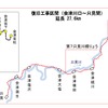 只見線の復旧区間。