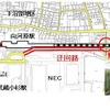 「開かずの踏切」対策として川崎市が設けた迂回路。