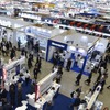 過去の「人とくるまのテクノロジー展」の会場のようす