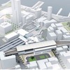 高松駅付近の新幹線駅イメージ。