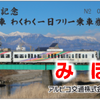 再開記念グッズとして発売される「上高地線電車わくわく一日フリー乗車券」（1420円）。
